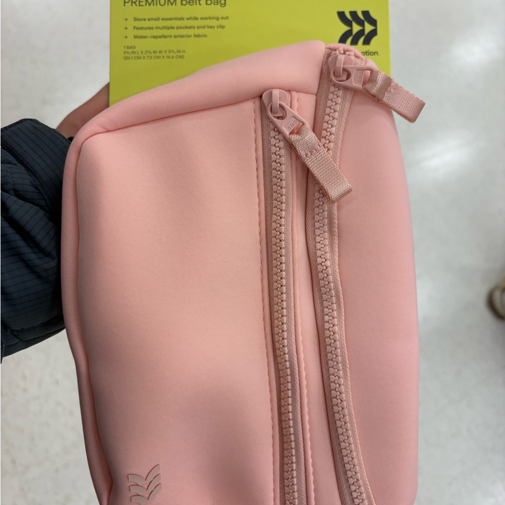 All in Motion Blush water resistant Fanny pack belt Crossbody Bag